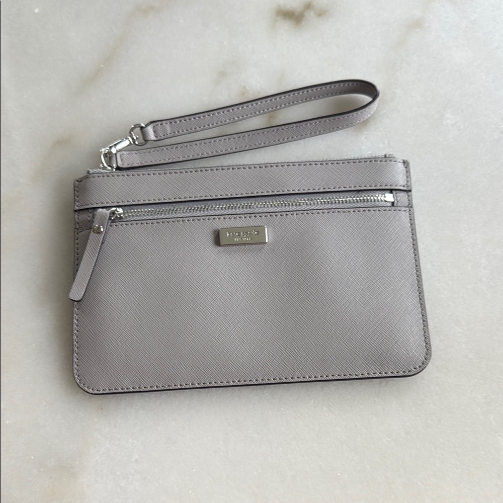 Kate spade Gray Wristlet Clutch